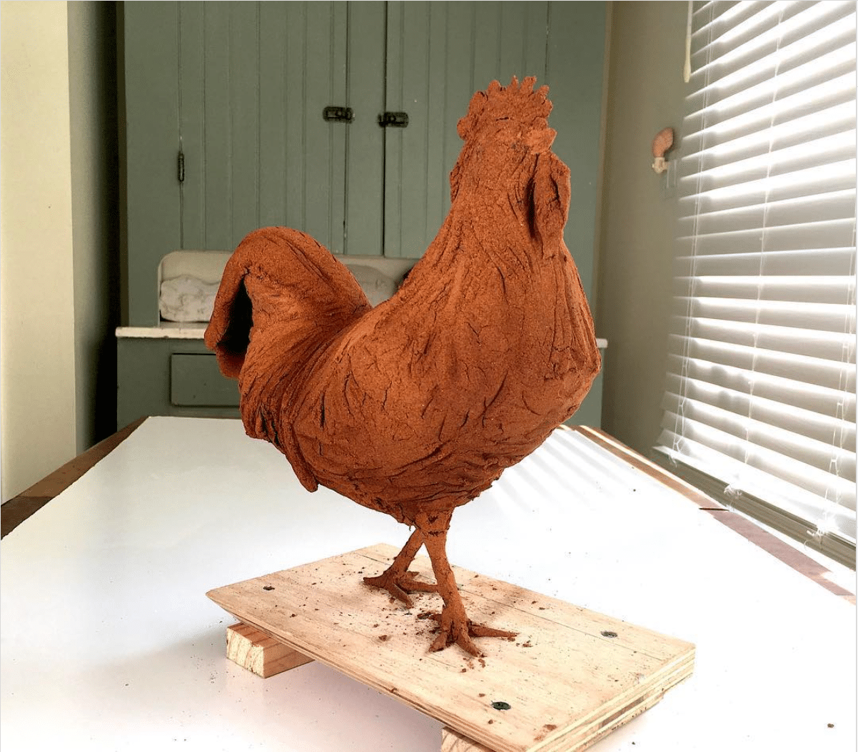 A cinnamon rooster by Marie Pelton